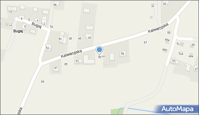 Paszkówka, Kalwaryjska, 61, mapa Paszkówka
