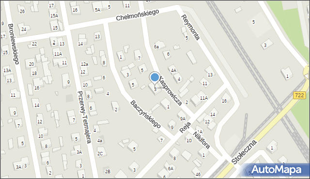 Piaseczno, Kasprowicza Jana, 3, mapa Piaseczno