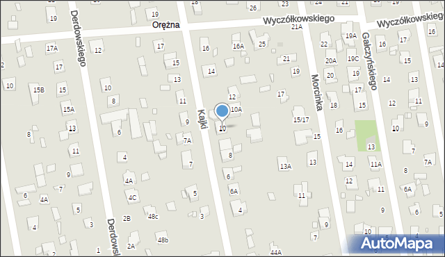 Piaseczno, Kajki Michała, 10, mapa Piaseczno