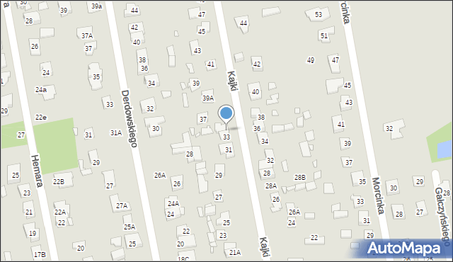 Piaseczno, Kajki Michała, 35, mapa Piaseczno