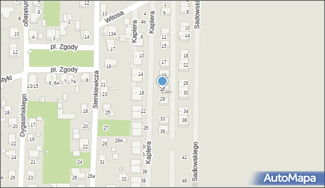 Piastów, Kaplera Józefa, 27, mapa Piastów