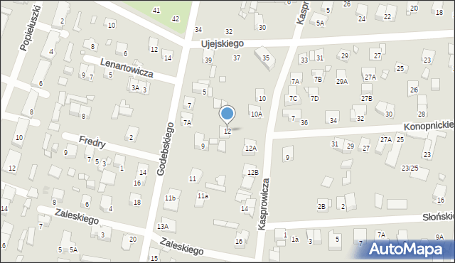 Piastów, Kasprowicza Jana, 12, mapa Piastów
