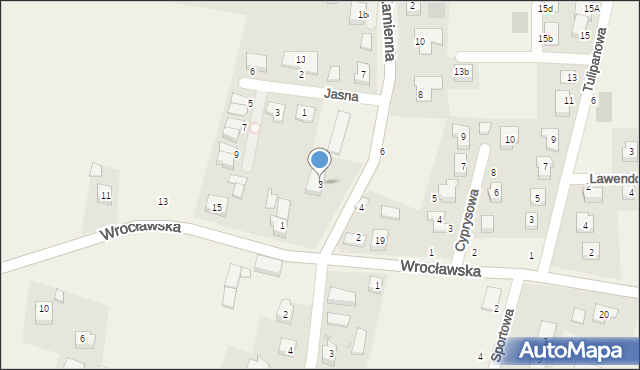 Piecowice, Kamienna, 3, mapa Piecowice