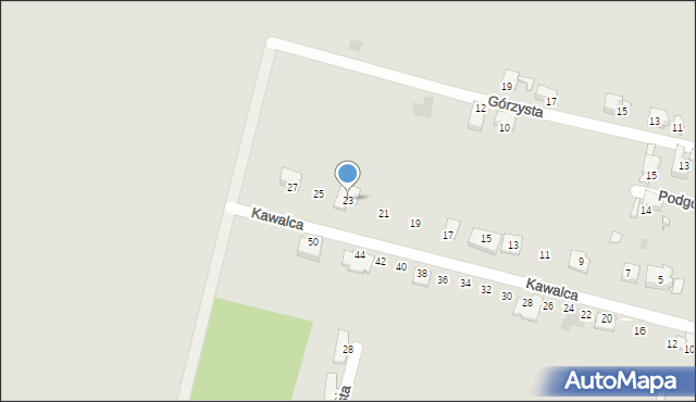 Piekary Śląskie, Kawalca Juliana, 23, mapa Piekary Śląskie