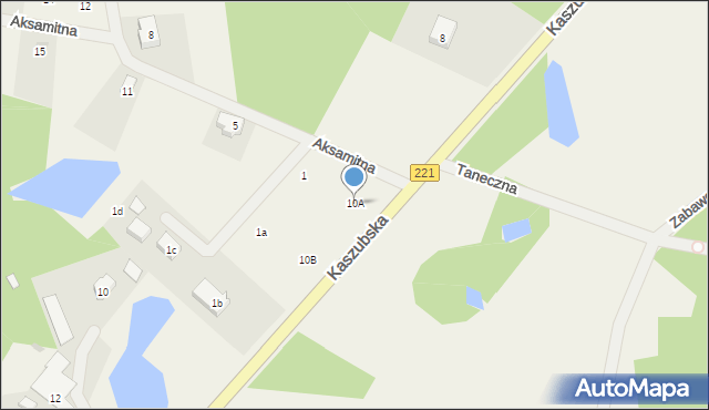 Piekło Dolne, Kaszubska, 10A, mapa Piekło Dolne