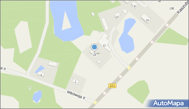 Piekło Dolne, Kaszubska, 14, mapa Piekło Dolne