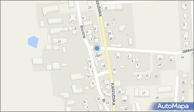 Pierwoszyno, Kaszubska, 19A, mapa Pierwoszyno