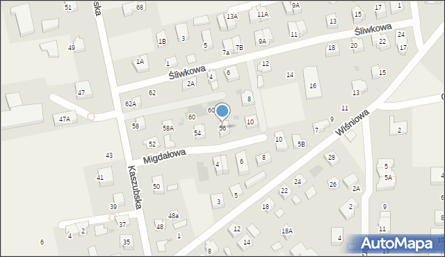 Pierwoszyno, Kaszubska, 56, mapa Pierwoszyno