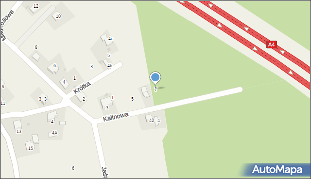 Piła Kościelecka, Kalinowa, 7, mapa Piła Kościelecka