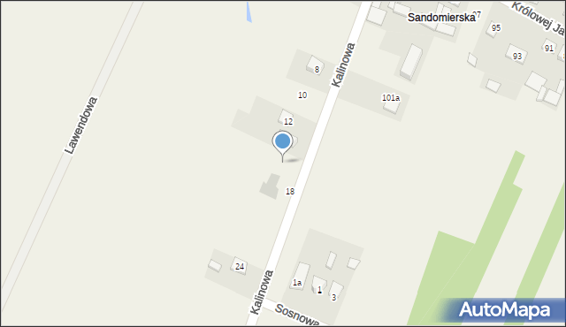 Pilchów, Kalinowa, 16, mapa Pilchów