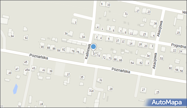Piotrków Kujawski, Kalinowa, 2, mapa Piotrków Kujawski