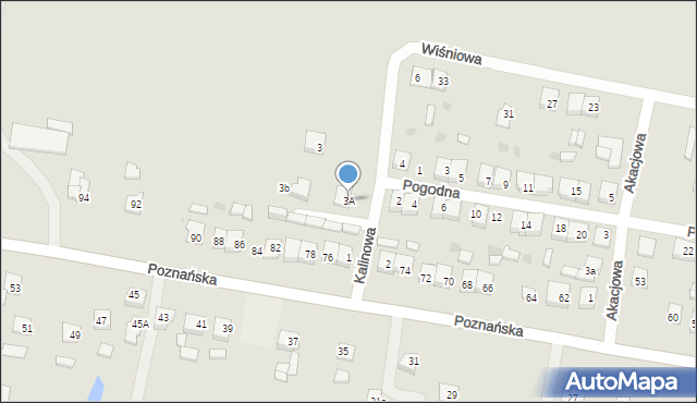 Piotrków Kujawski, Kalinowa, 3A, mapa Piotrków Kujawski