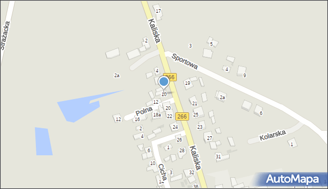 Piotrków Kujawski, Kaliska, 10, mapa Piotrków Kujawski