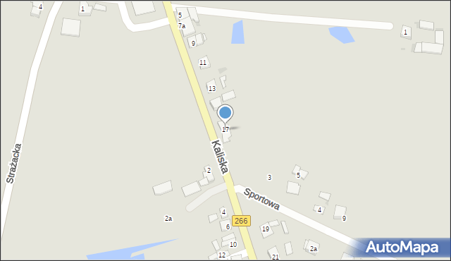 Piotrków Kujawski, Kaliska, 17, mapa Piotrków Kujawski