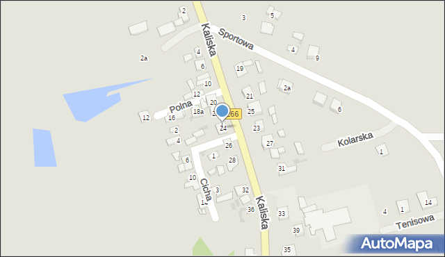 Piotrków Kujawski, Kaliska, 24, mapa Piotrków Kujawski