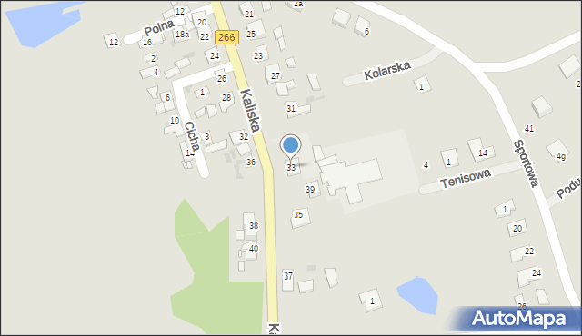 Piotrków Kujawski, Kaliska, 33, mapa Piotrków Kujawski