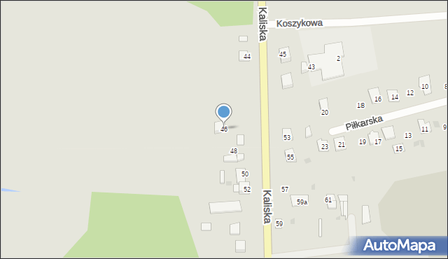 Piotrków Kujawski, Kaliska, 46, mapa Piotrków Kujawski