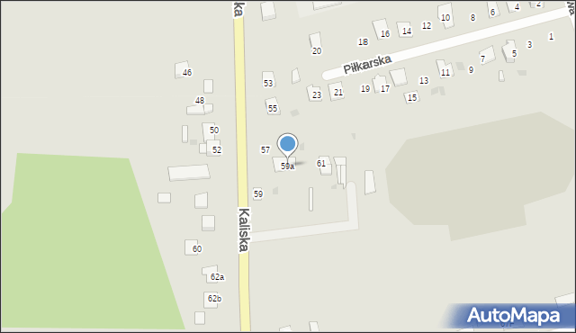 Piotrków Kujawski, Kaliska, 59a, mapa Piotrków Kujawski