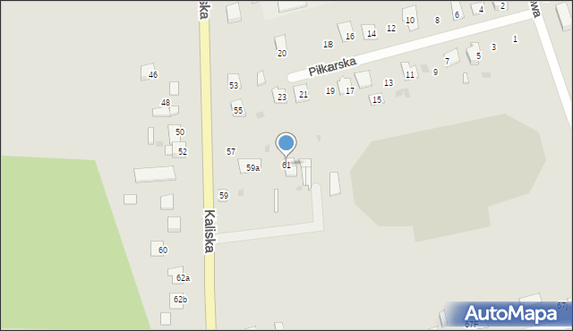 Piotrków Kujawski, Kaliska, 61, mapa Piotrków Kujawski