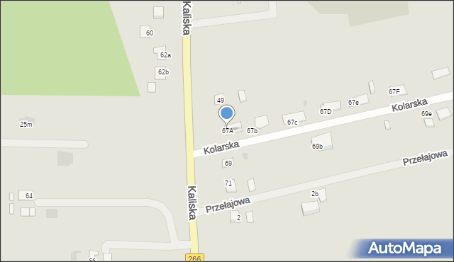 Piotrków Kujawski, Kaliska, 67A, mapa Piotrków Kujawski