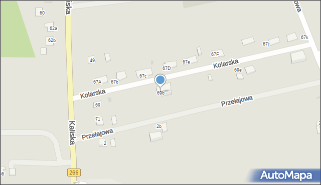 Piotrków Kujawski, Kaliska, 69b, mapa Piotrków Kujawski