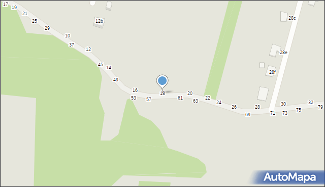 Piotrków Trybunalski, Kacza, 18, mapa Piotrków Trybunalski