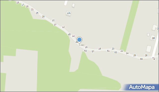 Piotrków Trybunalski, Kacza, 51, mapa Piotrków Trybunalski