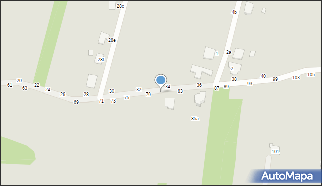 Piotrków Trybunalski, Kacza, 81, mapa Piotrków Trybunalski