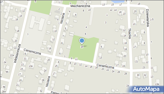 Piotrków Trybunalski, Kaletnicza, 10, mapa Piotrków Trybunalski