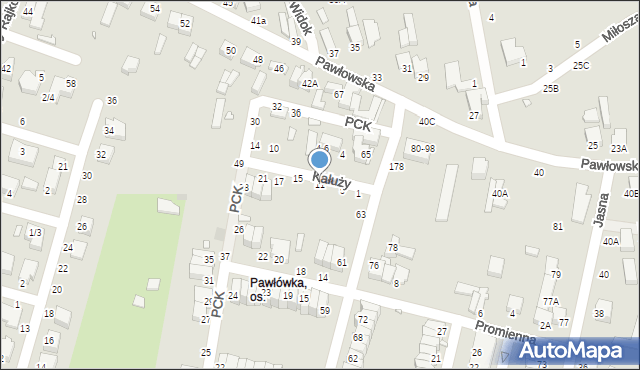 Piotrków Trybunalski, Kałuży Jana, 11, mapa Piotrków Trybunalski