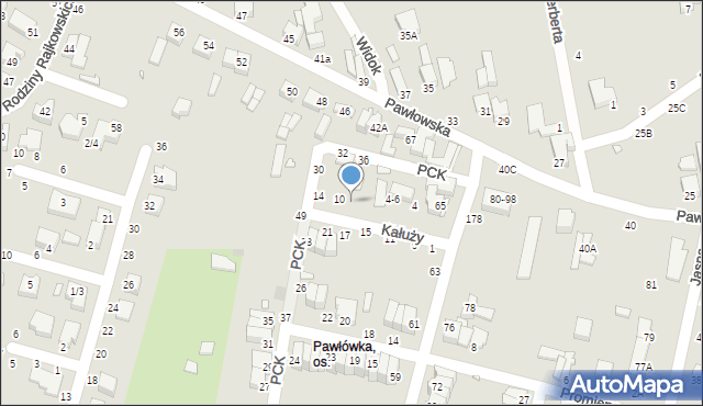 Piotrków Trybunalski, Kałuży Jana, 8, mapa Piotrków Trybunalski