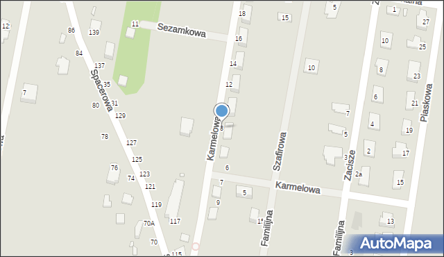 Piotrków Trybunalski, Karmelowa, 8, mapa Piotrków Trybunalski