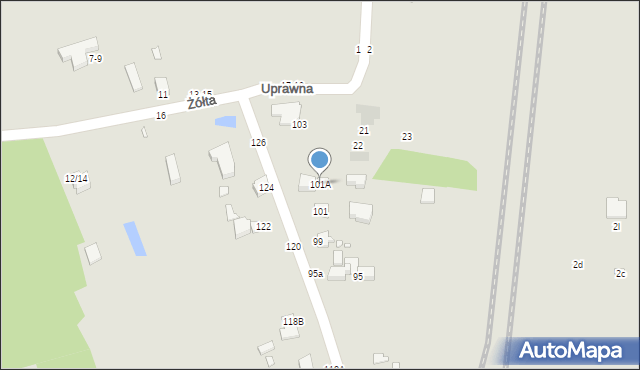 Piotrków Trybunalski, Karolinowska, 101A, mapa Piotrków Trybunalski