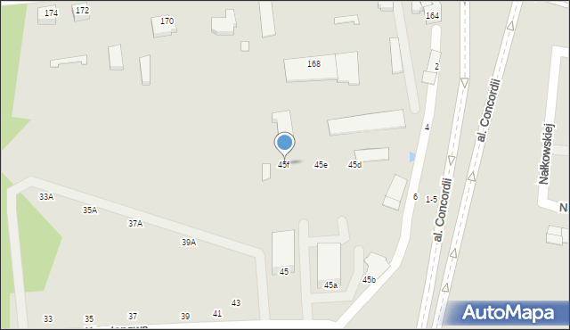 Piotrków Trybunalski, Kasztanowa, 45f, mapa Piotrków Trybunalski