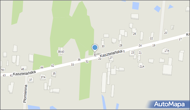 Piotrków Trybunalski, Kasztelańska, 32, mapa Piotrków Trybunalski