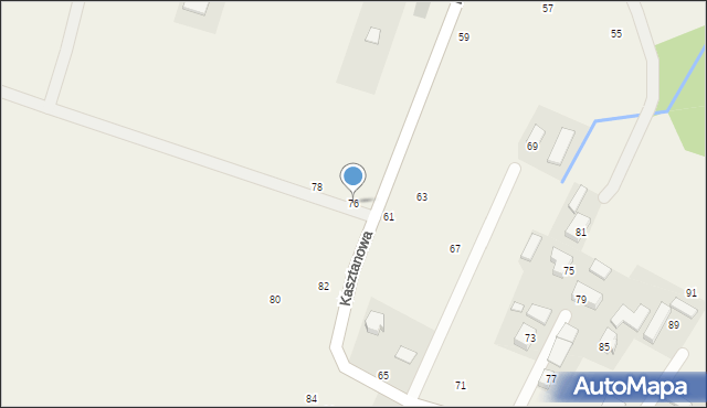 Piotrowice, Kasztanowa, 76, mapa Piotrowice