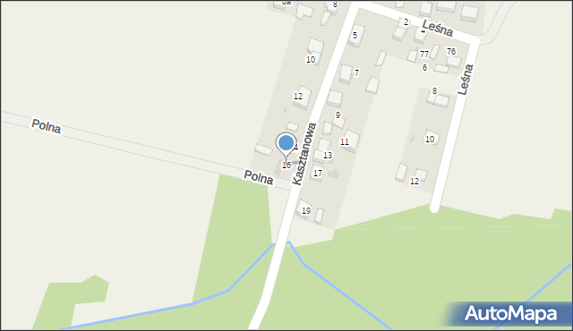 Piotrowice, Kasztanowa, 16, mapa Piotrowice