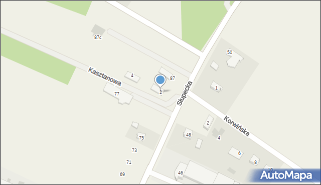 Piotrowice, Kasztanowa, 2, mapa Piotrowice