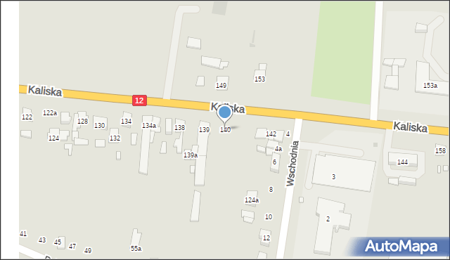 Pleszew, Kaliska, 140, mapa Pleszew