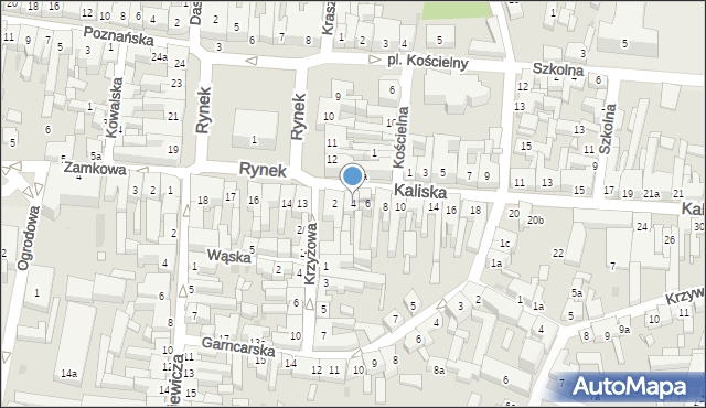 Pleszew, Kaliska, 4, mapa Pleszew