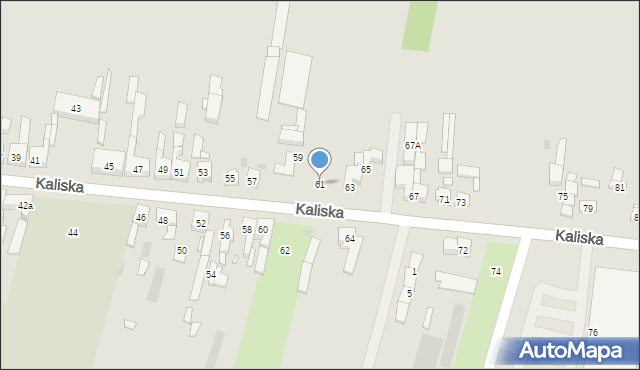 Pleszew, Kaliska, 61, mapa Pleszew