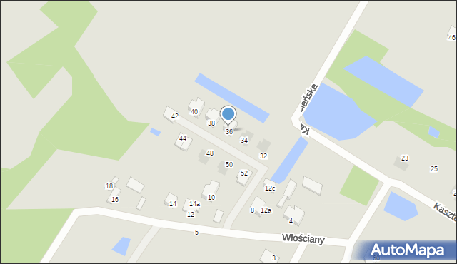 Płock, Kasztelańska, 36, mapa Płock
