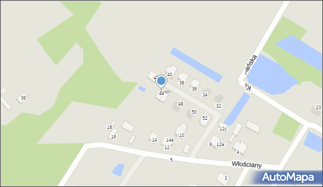 Płock, Kasztelańska, 44, mapa Płock