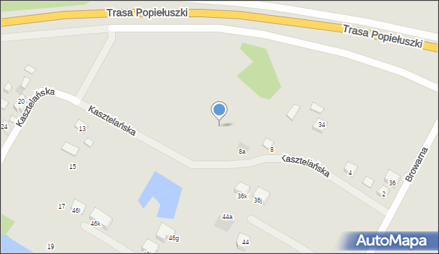 Płock, Kasztelańska, 8c, mapa Płock