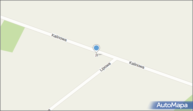 Podborze, Kalinowa, 16, mapa Podborze