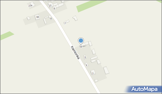 Podmielowiec, Kamionka, 6, mapa Podmielowiec