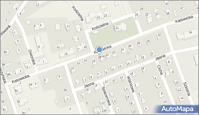 Pogwizdów, Katowicka, 18, mapa Pogwizdów