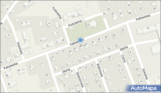 Pogwizdów, Katowicka, 20, mapa Pogwizdów