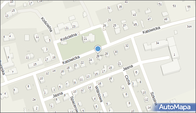Pogwizdów, Katowicka, 26, mapa Pogwizdów