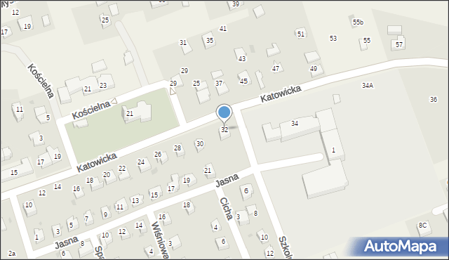 Pogwizdów, Katowicka, 32, mapa Pogwizdów